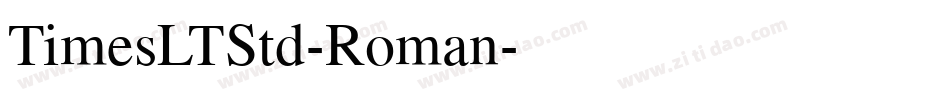 TimesLTStd-Roman字体转换