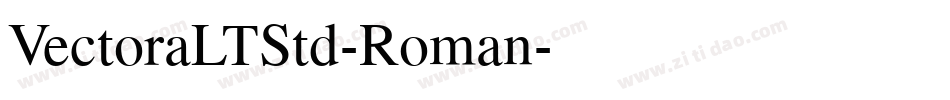 VectoraLTStd-Roman字体转换