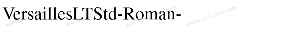 VersaillesLTStd-Roman字体转换