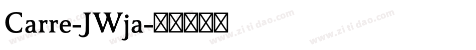 Carre-JWja字体转换