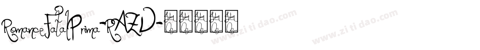 RomanceFatalPrima-RAZV字体转换