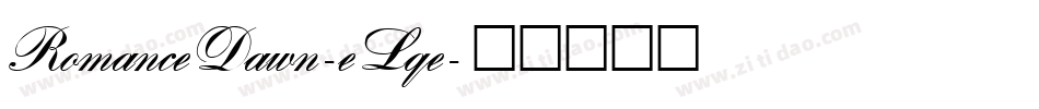 RomanceDawn-eLqe字体转换
