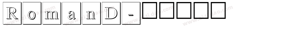 RomanD字体转换