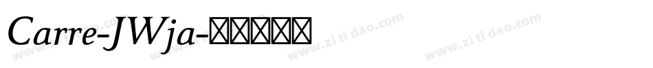 Carre-JWja字体转换