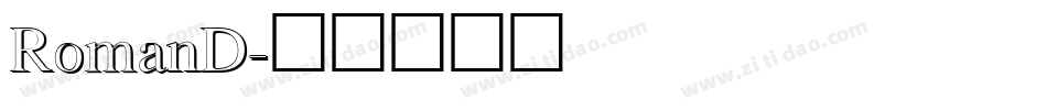 RomanD字体转换