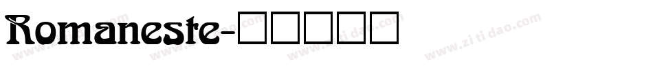 Romaneste字体转换