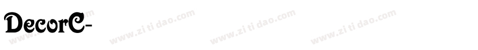 DecorC字体转换