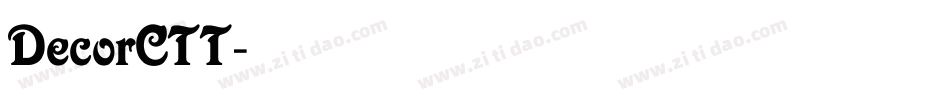 DecorCTT字体转换