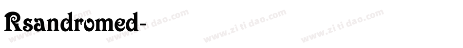 Rsandromed字体转换