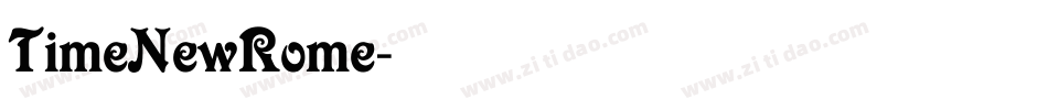 TimeNewRome字体转换