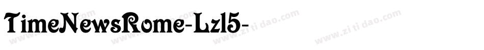 TimeNewsRome-Lzl5字体转换