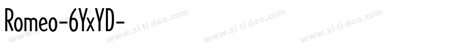 Romeo-6YxYD字体转换