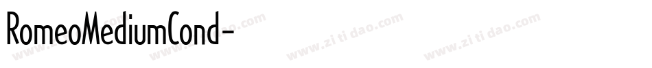 RomeoMediumCond字体转换