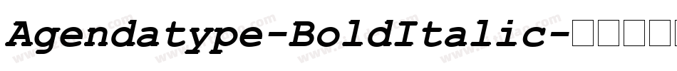 Agendatype-BoldItalic字体转换