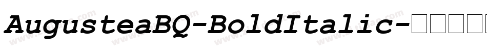 AugusteaBQ-BoldItalic字体转换