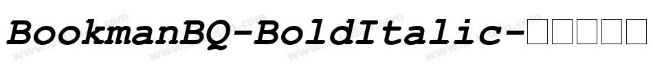 BookmanBQ-BoldItalic字体转换