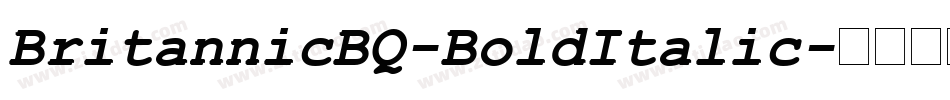 BritannicBQ-BoldItalic字体转换