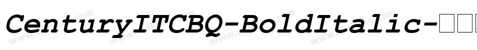 CenturyITCBQ-BoldItalic字体转换