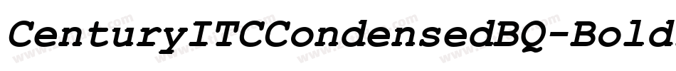 CenturyITCCondensedBQ-BoldItalic字体转换