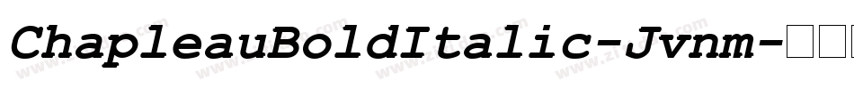 ChapleauBoldItalic-Jvnm字体转换