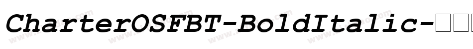 CharterOSFBT-BoldItalic字体转换