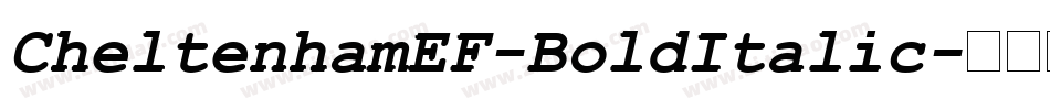 CheltenhamEF-BoldItalic字体转换