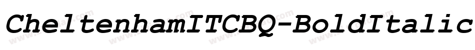 CheltenhamITCBQ-BoldItalic字体转换