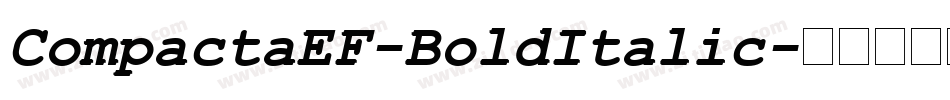 CompactaEF-BoldItalic字体转换