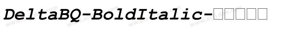 DeltaBQ-BoldItalic字体转换