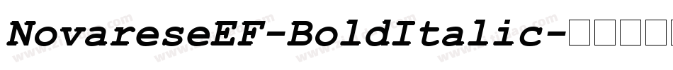 NovareseEF-BoldItalic字体转换