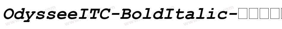 OdysseeITC-BoldItalic字体转换