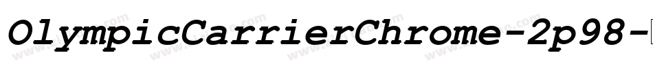 OlympicCarrierChrome-2p98字体转换