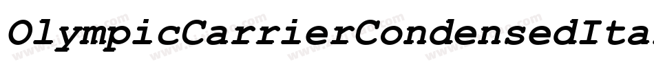 OlympicCarrierCondensedItal-n7qP字体转换