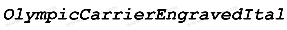 OlympicCarrierEngravedItal-RWYW字体转换