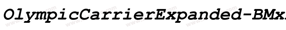 OlympicCarrierExpanded-BMxx字体转换