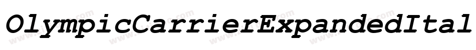 OlympicCarrierExpandedItal-8Go0字体转换