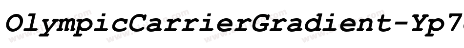 OlympicCarrierGradient-Yp7o字体转换