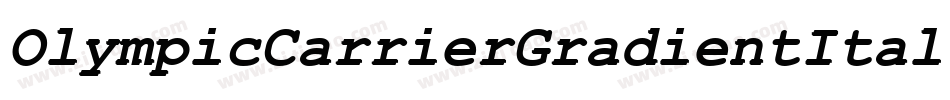 OlympicCarrierGradientItal-rLj7字体转换