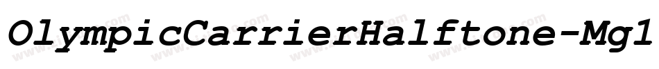 OlympicCarrierHalftone-Mg1Y字体转换