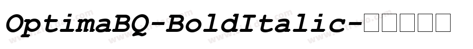 OptimaBQ-BoldItalic字体转换