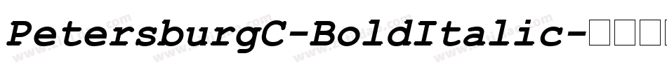PetersburgC-BoldItalic字体转换