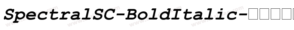 SpectralSC-BoldItalic字体转换