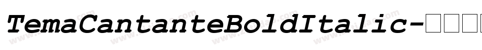 TemaCantanteBoldItalic字体转换