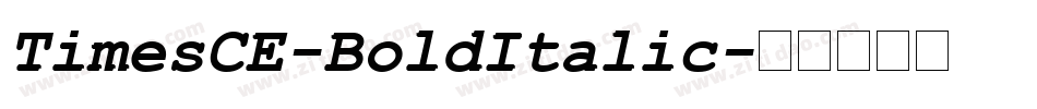 TimesCE-BoldItalic字体转换