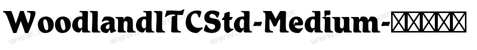 WoodlandITCStd-Medium字体转换