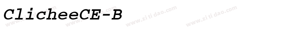 ClicheeCE-BoldOblique字体转换