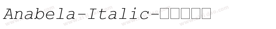 Anabela-Italic字体转换