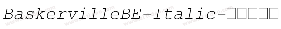 BaskervilleBE-Italic字体转换
