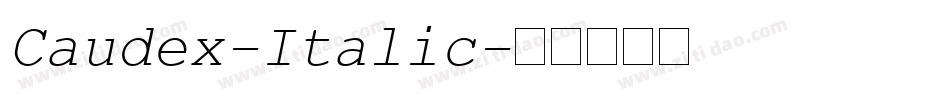 Caudex-Italic字体转换