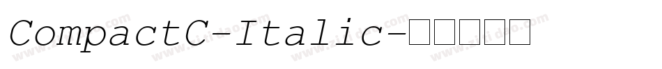 CompactC-Italic字体转换